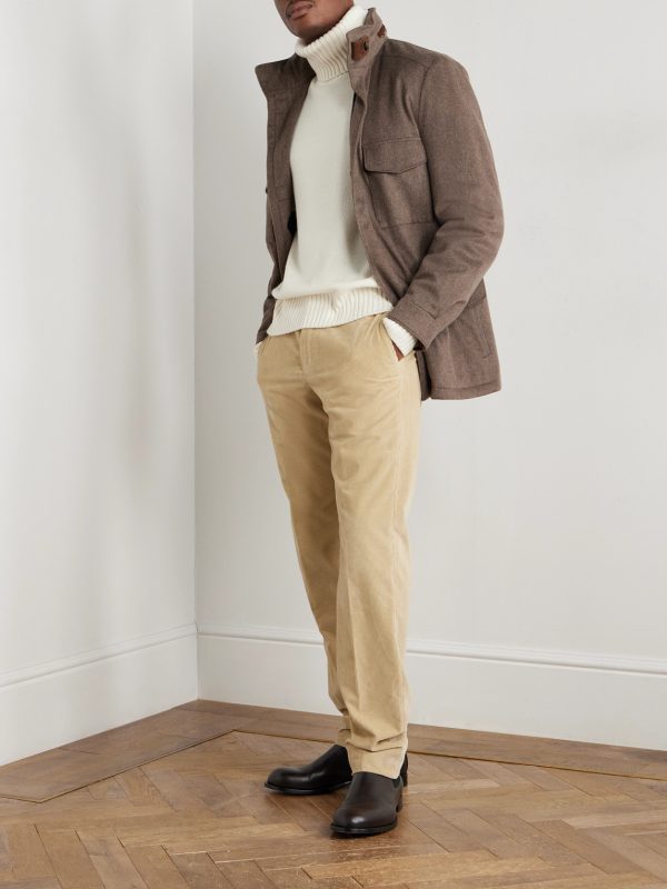 Jarno Hamptons Straight-Leg Cotton-Corduroy Trousers - OU