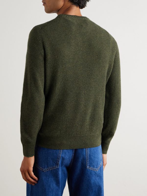 Varallo Honeycomb-Knit Baby Cashmere Sweater - BK Varallo Honeycomb-Knit Baby Cashmere Sweater - BK