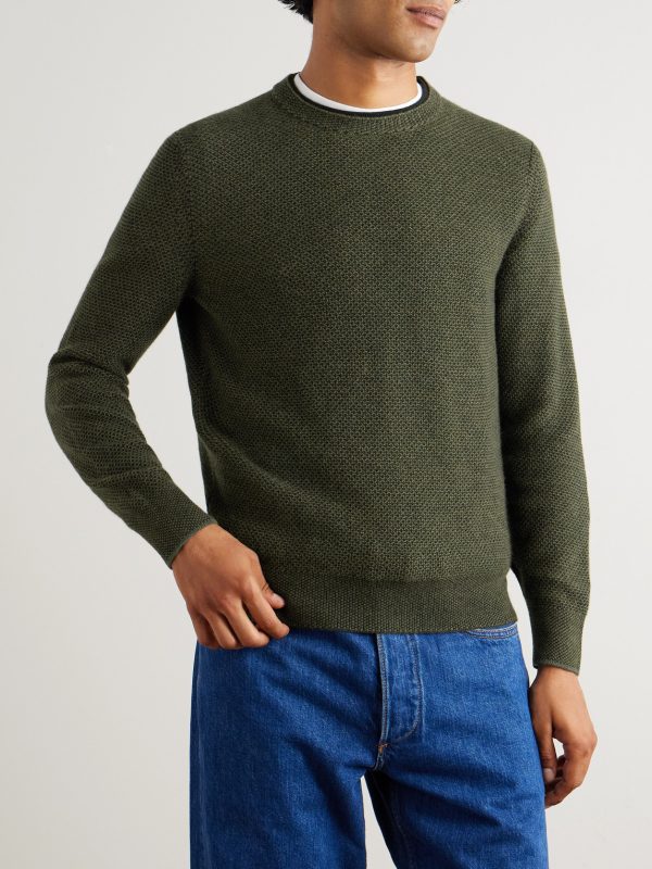 Varallo Honeycomb-Knit Baby Cashmere Sweater - FR Varallo Honeycomb-Knit Baby Cashmere Sweater - FR