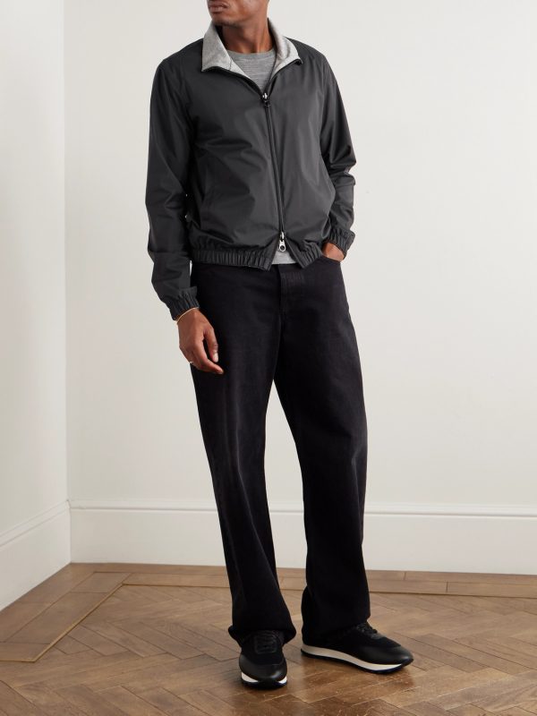 Reversible Windmate® Storm System® Nylon and Cashmere Blouson Jacket - OU