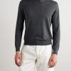 Sottile Slim-Fit Wool, Silk and Cashmere-Blend Sweater - FR Sottile Slim-Fit Wool, Silk and Cashmere-Blend Sweater - FR