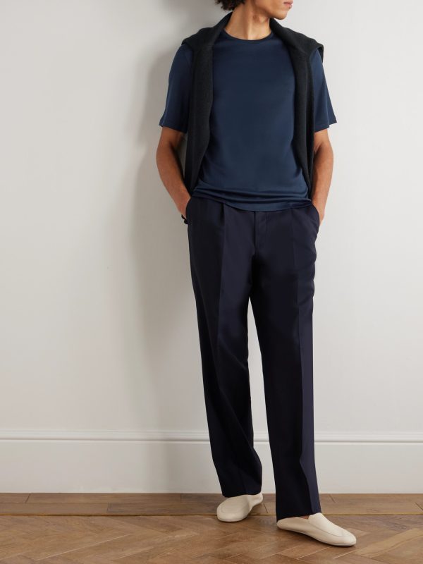 Tremezzo Sea Island Cotton-Jersey T-Shirt - OU Tremezzo Sea Island Cotton-Jersey T-Shirt - OU