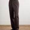 Straight-Leg Cotton-Blend Trousers - FR
