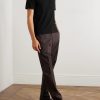 Straight-Leg Cotton-Blend Trousers - OU