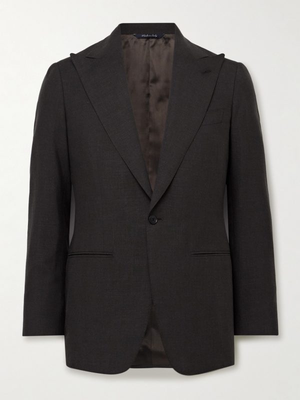 Wool-Blend Suit Jacket