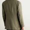 Unstructured Linen Suit Jacket - BK Unstructured Linen Suit Jacket - BK