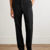 Straight-Leg Cotton-Blend Trousers - FR
