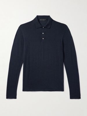 Slim-Fit Wool Polo Shirt