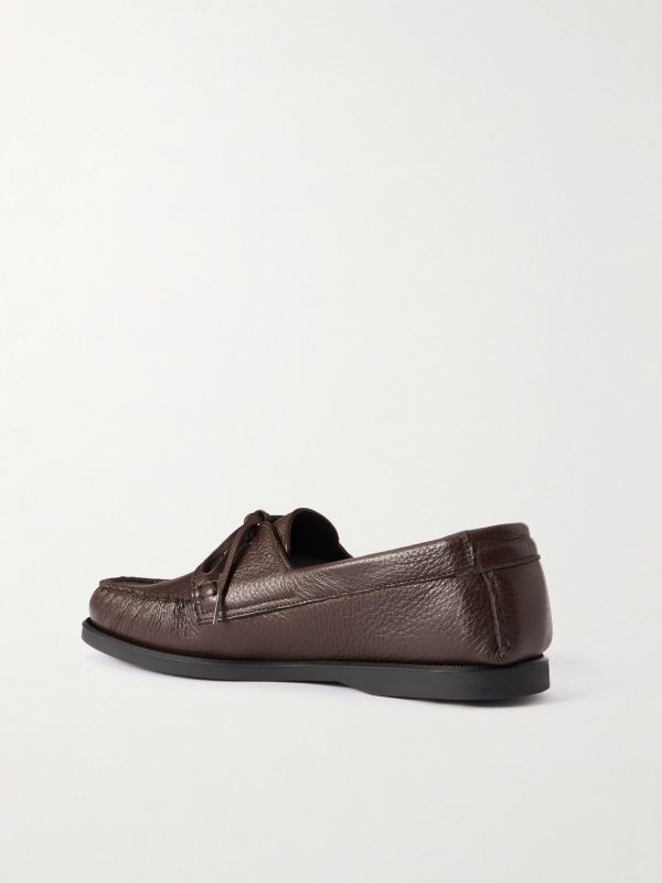 City Moc Full-Grain Leather Boat Shoes - BK