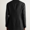 Unstructured Linen Suit Jacket - BK Unstructured Linen Suit Jacket - BK