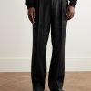 Straight-Leg Pleated Linen Suit Trousers - FR Straight-Leg Pleated Linen Suit Trousers - FR