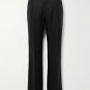 Straight-Leg Pleated Linen Suit Trousers Straight-Leg Pleated Linen Suit Trousers