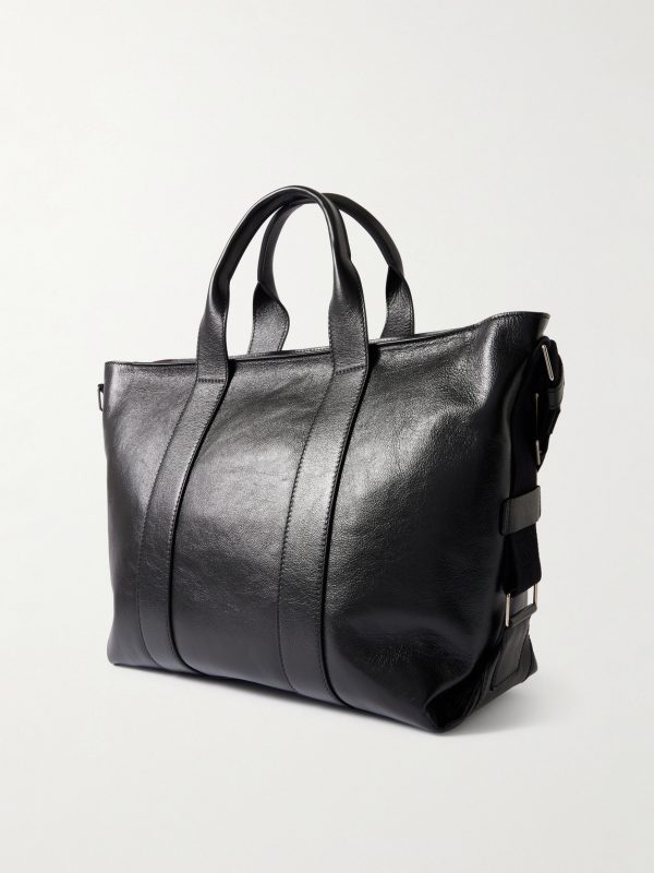 Racer Full-Grain Leather Tote Bag - BK Racer Full-Grain Leather Tote Bag - BK