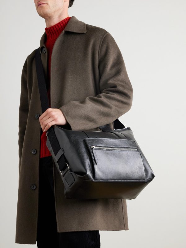 Racer Full-Grain Leather Tote Bag - OU Racer Full-Grain Leather Tote Bag - OU