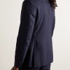 Slim-Fit Wool Suit Jacket - BK Slim-Fit Wool Suit Jacket - BK