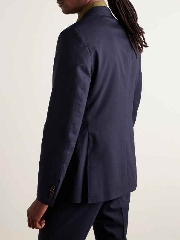 Slim-Fit Wool Suit Jacket - BK Slim-Fit Wool Suit Jacket - BK