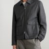 Wool-Herringbone Blouson Jacket - FR