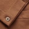 Double-Breasted Camel Hair Blazer - CU
