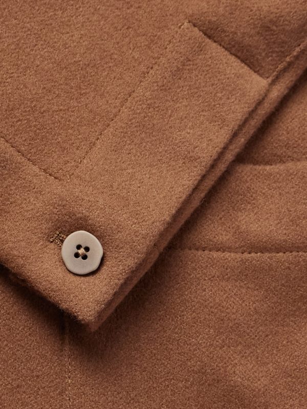 Double-Breasted Camel Hair Blazer - CU
