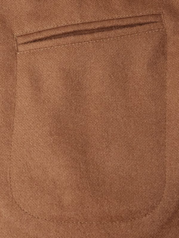 Double-Breasted Camel Hair Blazer - E1