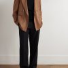 Double-Breasted Camel Hair Blazer - OU
