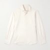 Cotton and Silk-Blend Shirt Cotton and Silk-Blend Shirt