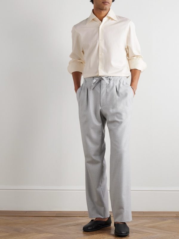 Cotton and Silk-Blend Shirt - OU Cotton and Silk-Blend Shirt - OU