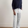Straight-Leg Pleated Wool-Flannel Trousers - OU