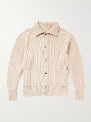 Ribbed Cashmere Cardigan