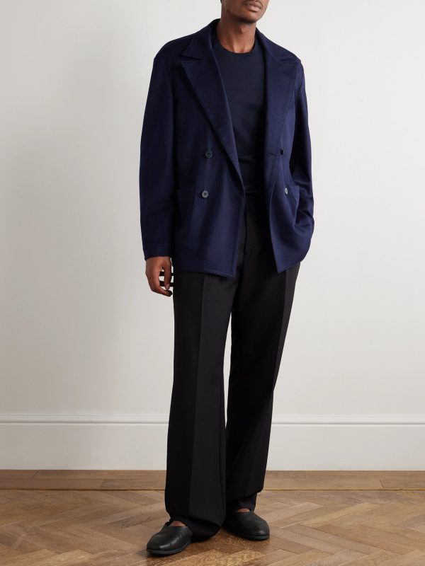 Double-Breasted Cashmere Jacket - OU Double-Breasted Cashmere Jacket - OU