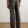 Straight-Leg Pleated Wool and Cashmere-Blend Trousers - BK Straight-Leg Pleated Wool and Cashmere-Blend Trousers - BK