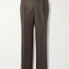 Straight-Leg Pleated Wool and Cashmere-Blend Trousers Straight-Leg Pleated Wool and Cashmere-Blend Trousers