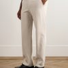 Straight-Leg Belted Cotton-Twill Trousers - FR Straight-Leg Belted Cotton-Twill Trousers - FR