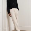 Straight-Leg Belted Cotton-Twill Trousers - OU Straight-Leg Belted Cotton-Twill Trousers - OU