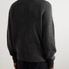 Ribbed Cashmere Cardigan - BK