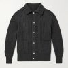 Ribbed Cashmere Cardigan