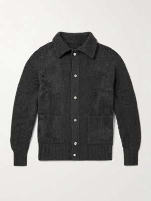 Ribbed Cashmere Cardigan