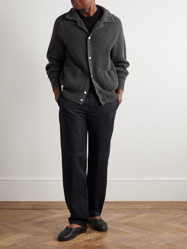 Ribbed Cashmere Cardigan - OU