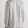 Striped Cotton and Silk-Blend Dupioni Shirt - BK Striped Cotton and Silk-Blend Dupioni Shirt - BK
