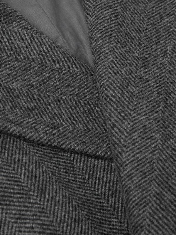 Asymmetric Wool Coat - CU