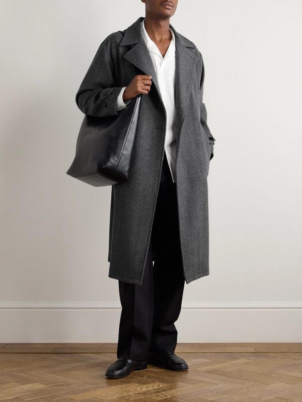 Asymmetric Wool Coat - OU