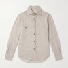 Cotton and Silk-Blend Dupioni Shirt Cotton and Silk-Blend Dupioni Shirt