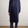 Brushed-Cashmere Trench Coat - BK Brushed-Cashmere Trench Coat - BK