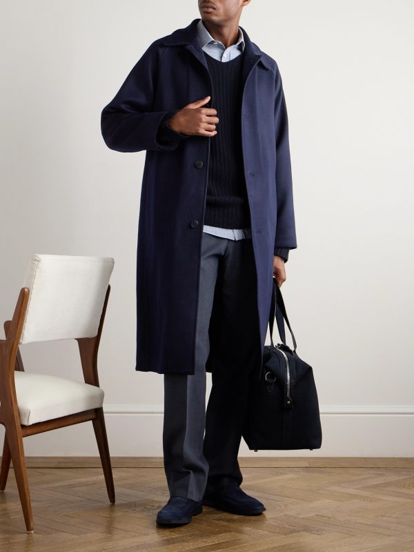 Brushed-Cashmere Trench Coat - OU Brushed-Cashmere Trench Coat - OU