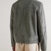 Suede Coach Jacket - BK Suede Coach Jacket - BK