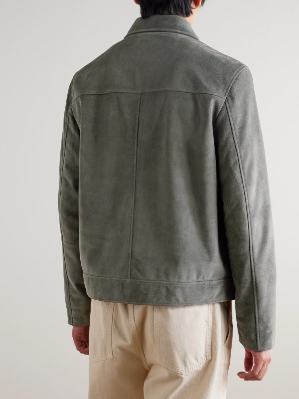 Suede Coach Jacket - BK Suede Coach Jacket - BK