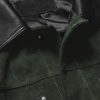 Full-Grain Leather-Trimmed Suede Chore Jacket - CU Full-Grain Leather-Trimmed Suede Chore Jacket - CU