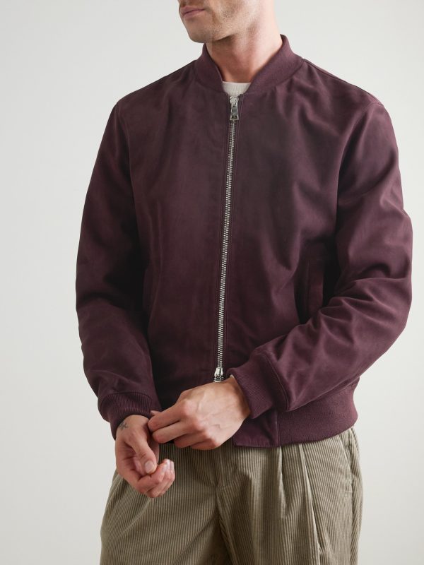 Suede Bomber Jacket - FR