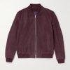 Suede Bomber Jacket