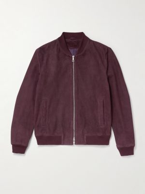 Suede Bomber Jacket